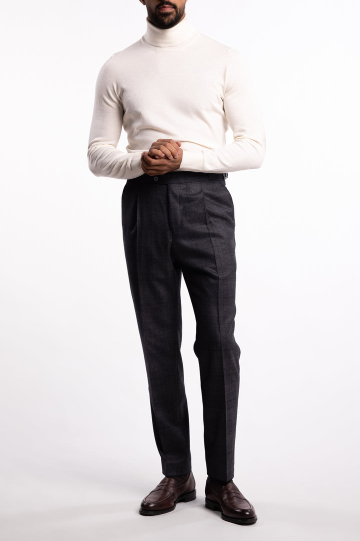 Prato Flanell Pant Grey Check