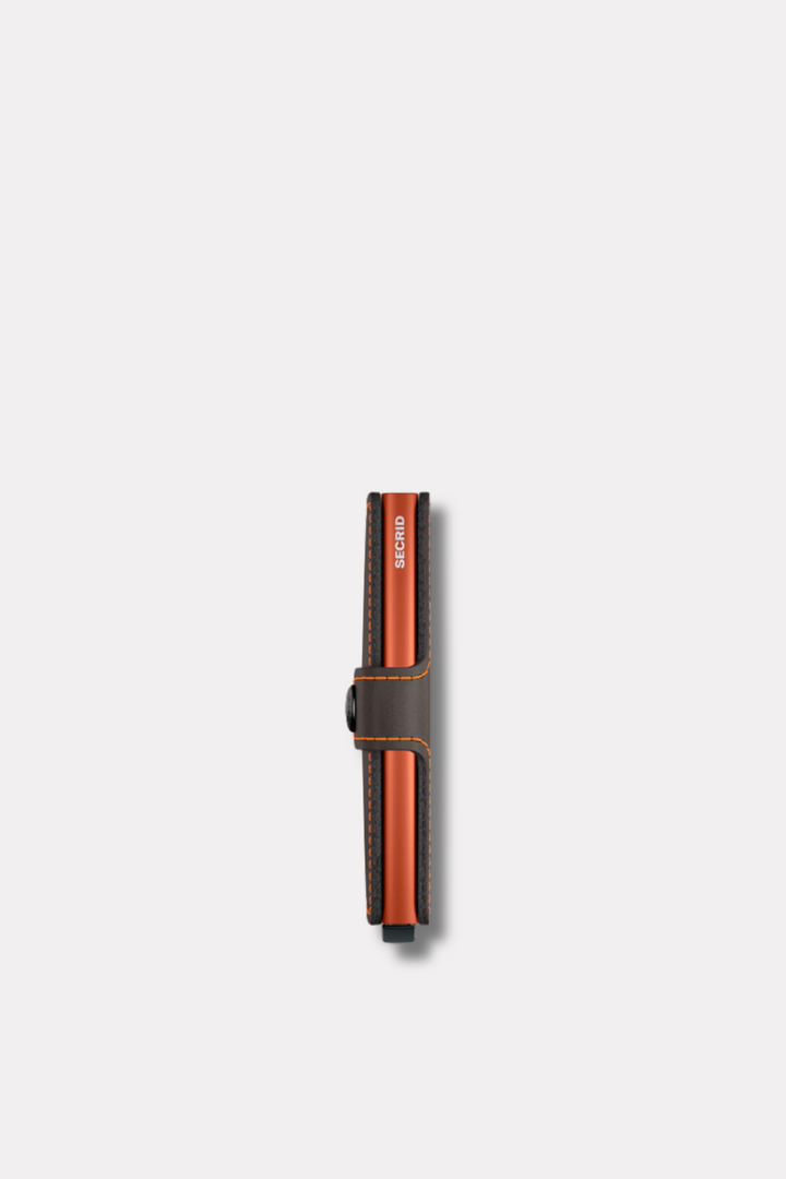 Miniwallet Matte Truffle & Orange