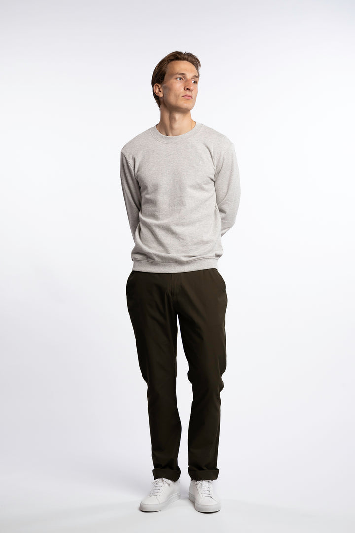 Crew Neck Grey Melange