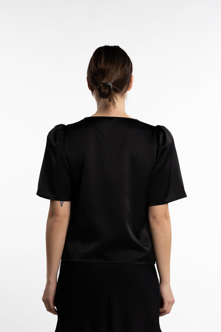 Vesta Blouse- Black