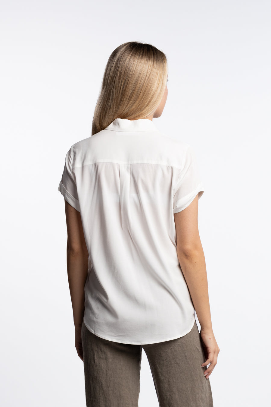 Majan SS Shirt 9942- Clear Cream