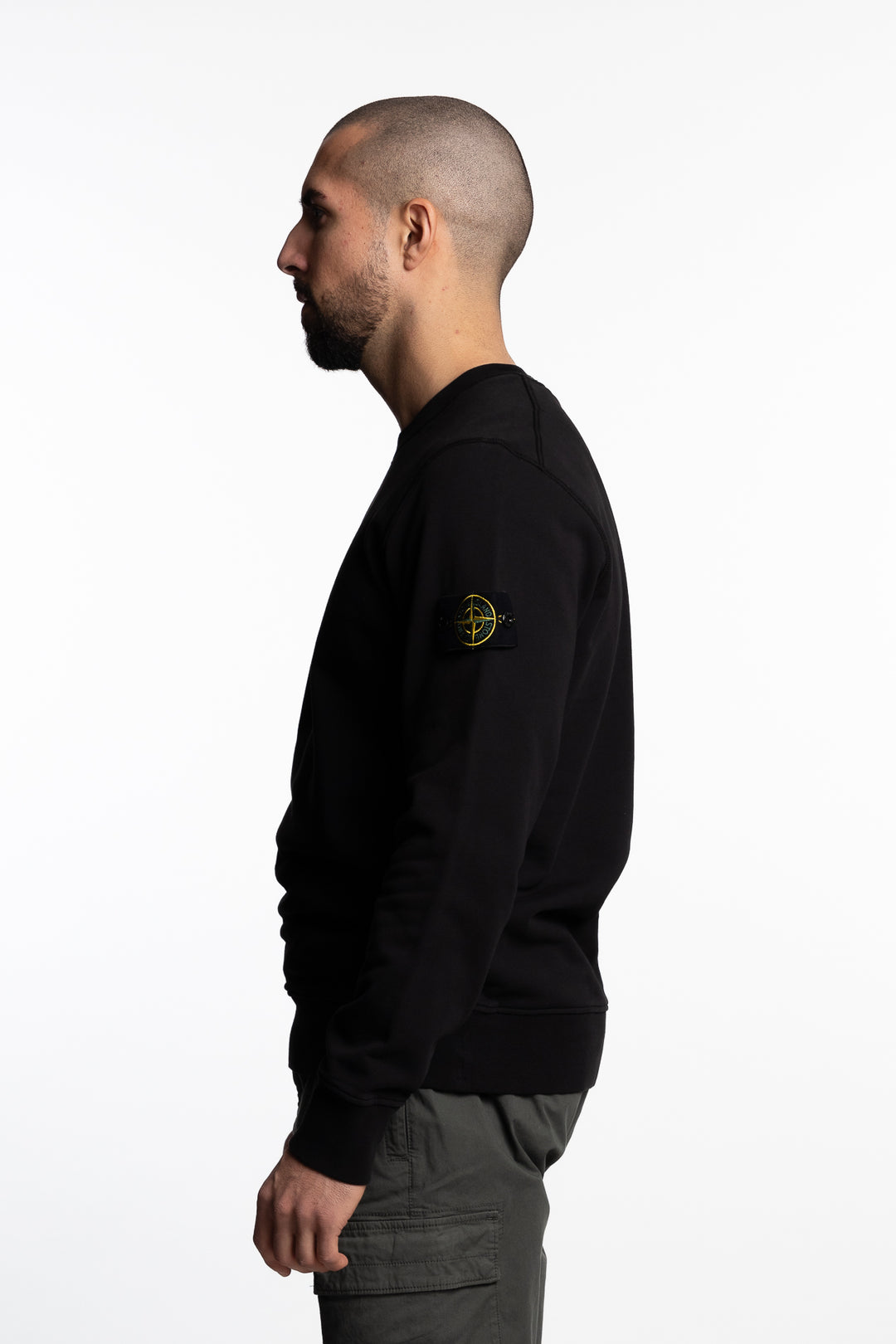 Garment Dyed Crewneck Sweatshirt Black