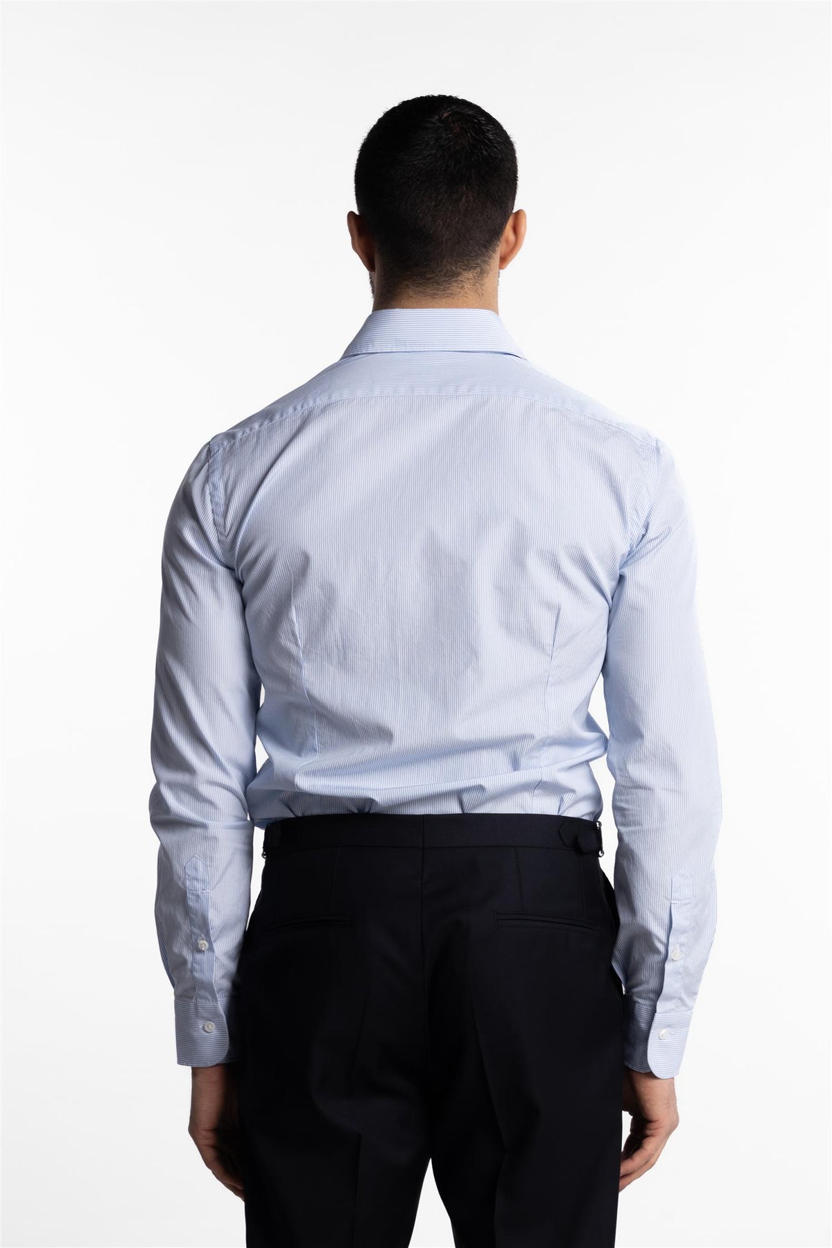 Culto Cotton Shirt Thin light Blue Stripe