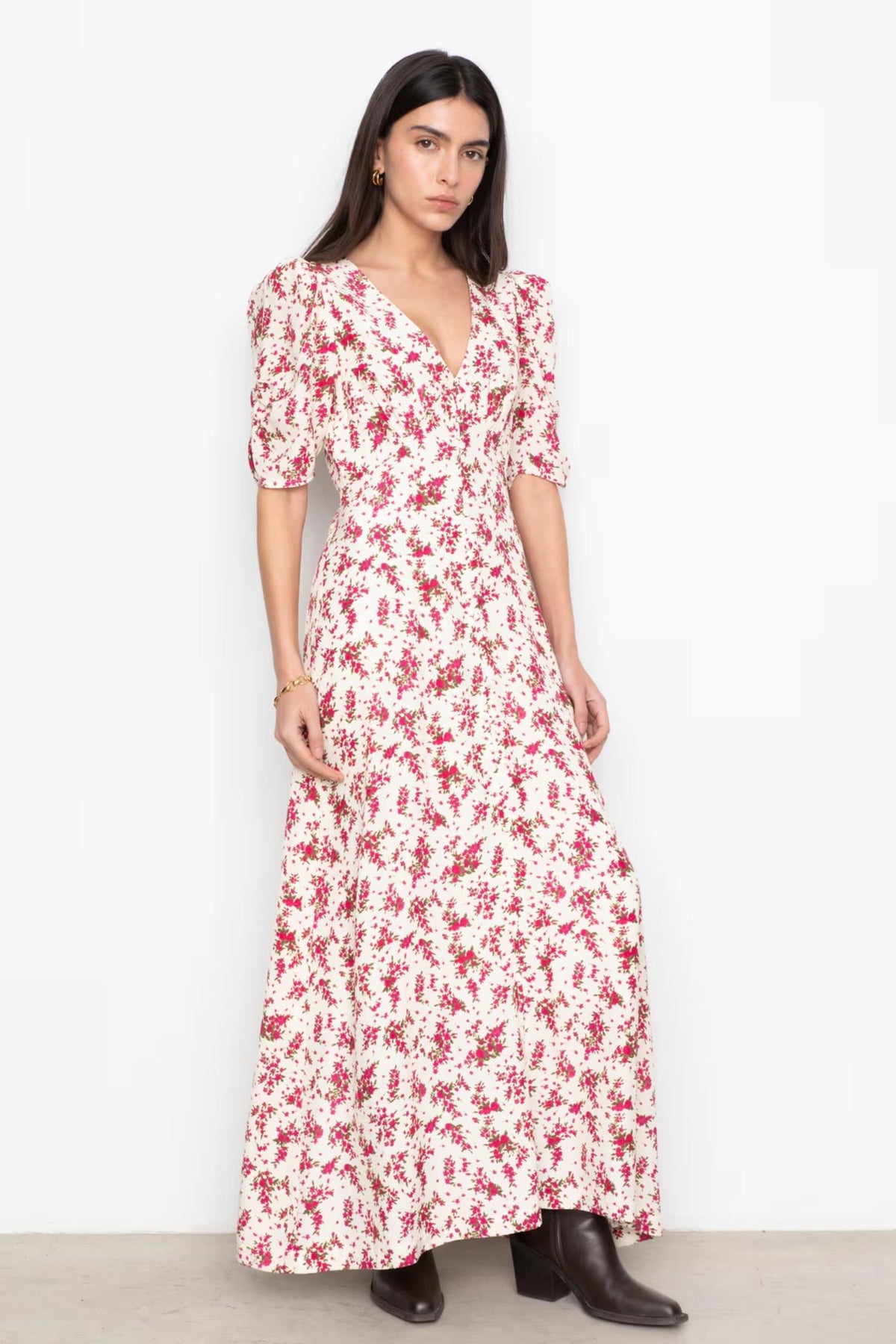 Aivy Dress- Berry print