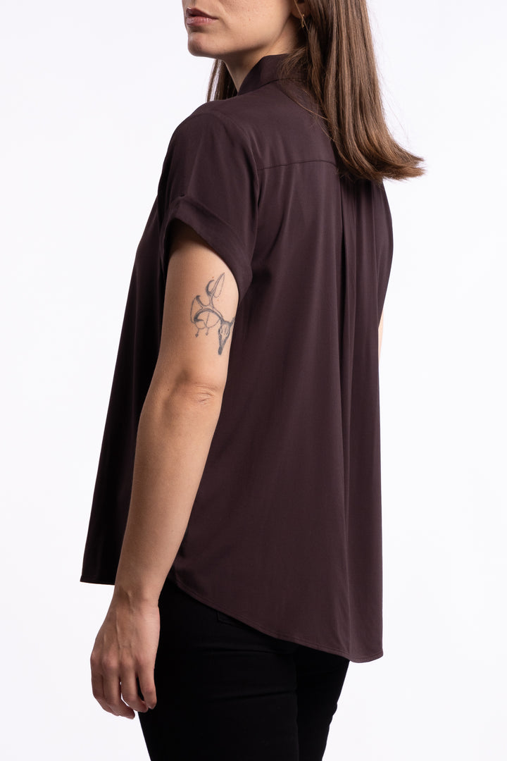 Majan SS Shirt 9942 - Black Coffee