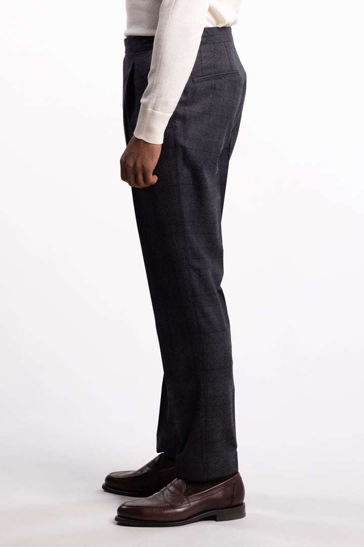 Prato Flanell Pant Grey Check