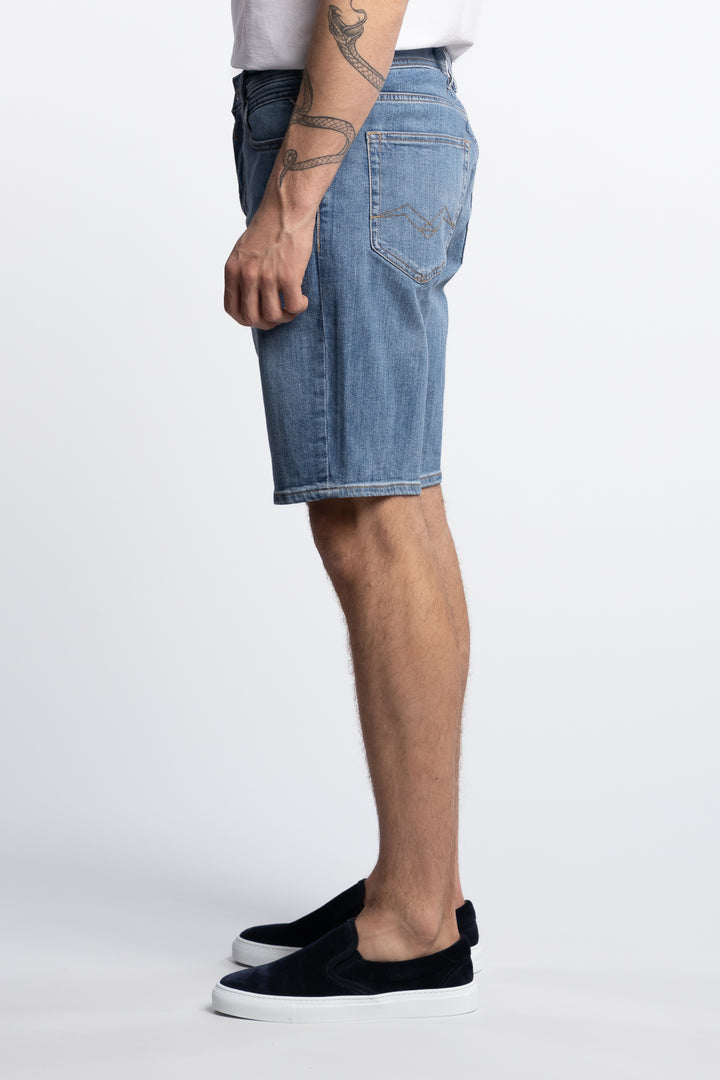 Grover Regular Fit Cotton/Stretch Shorts Light Blue