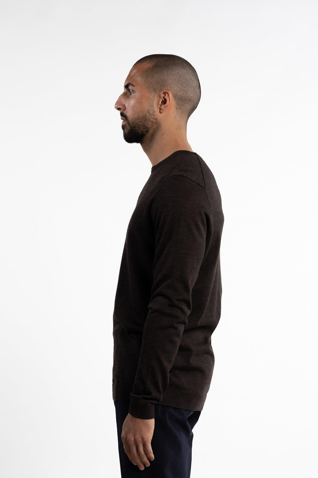 Rome O-Neck Sweater Brown