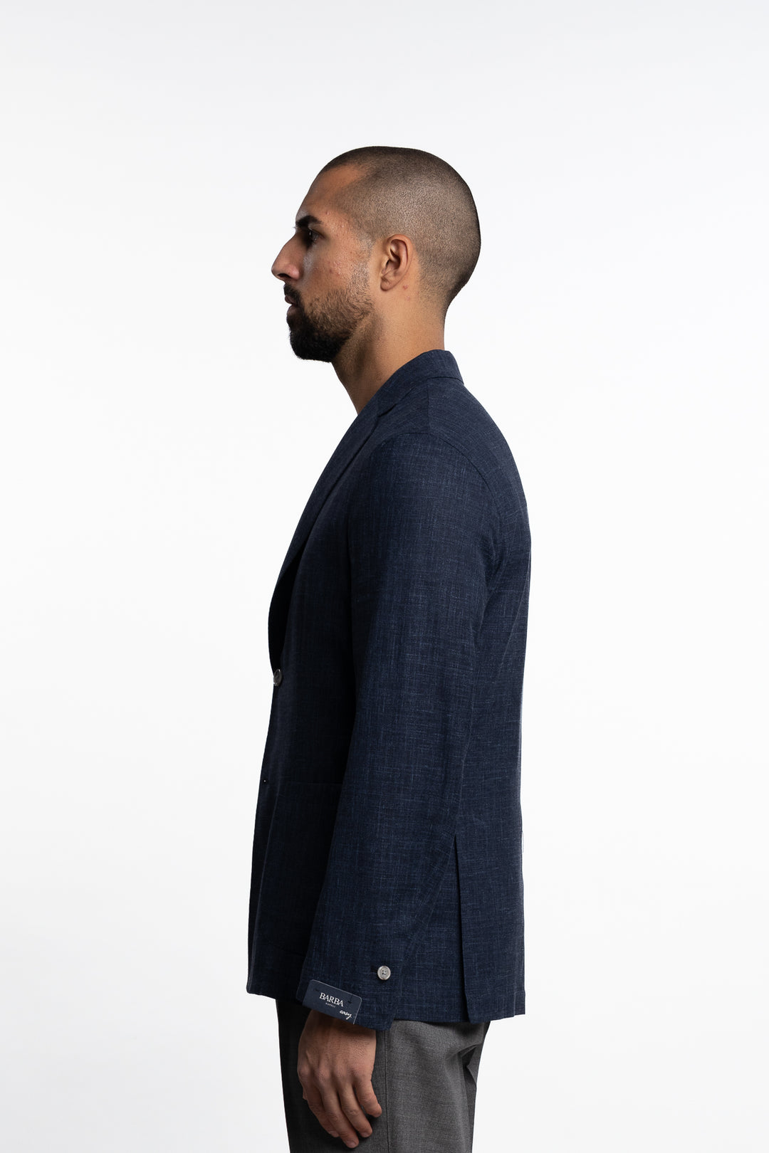 Wool/Silk/Linen Easywear Blazer Navy