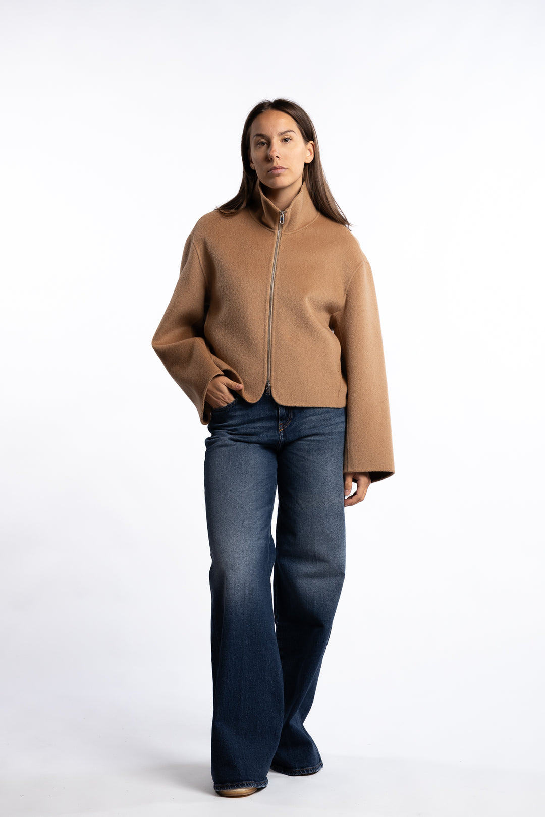 Dafina Jacket- Dark Camel