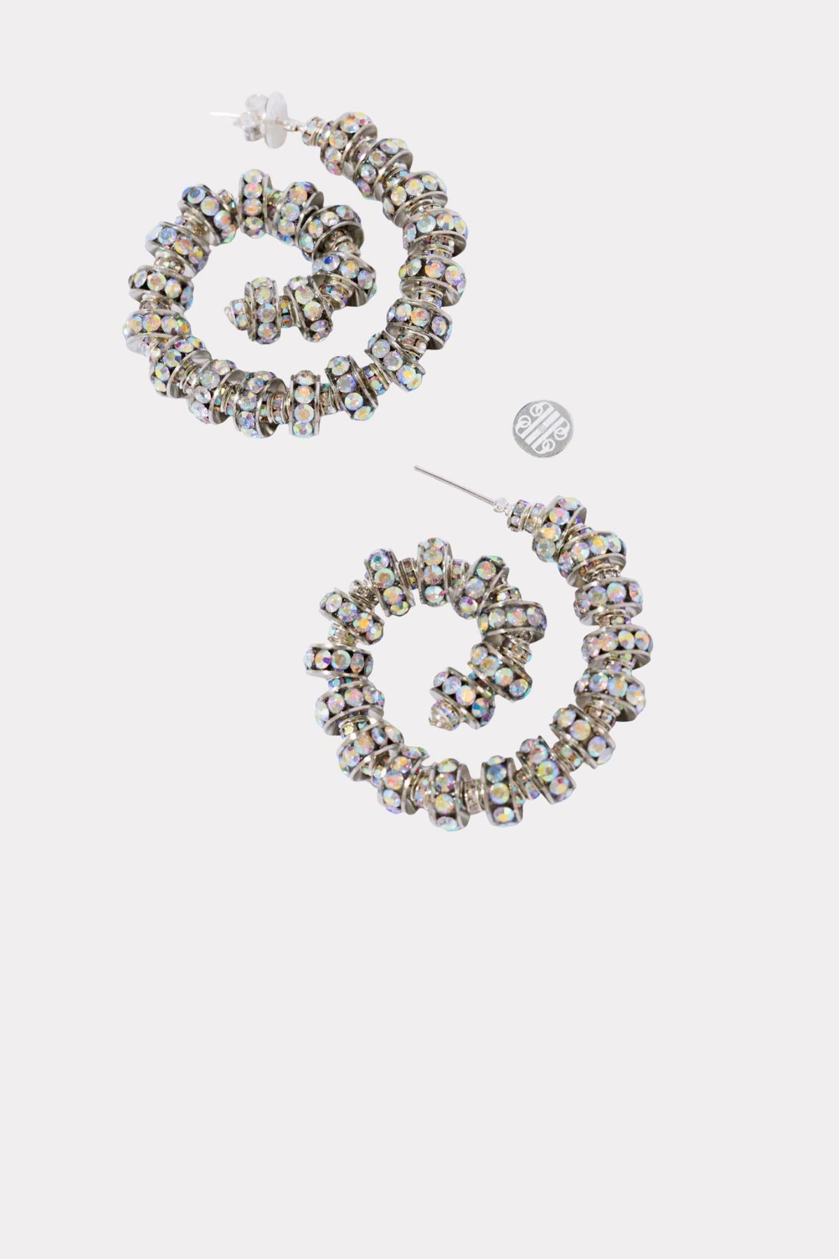Spiral Hoops- Silver