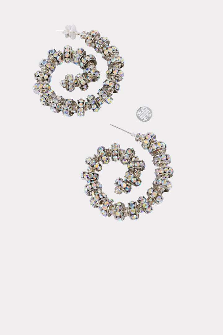 Spiral Hoops- Silver