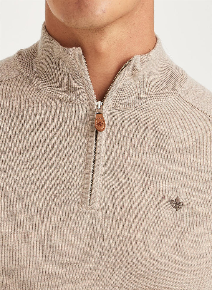 Merino John Zip Khaki