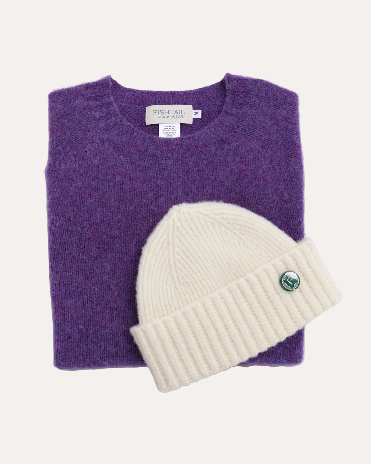 Shaggy Beanie Ecru