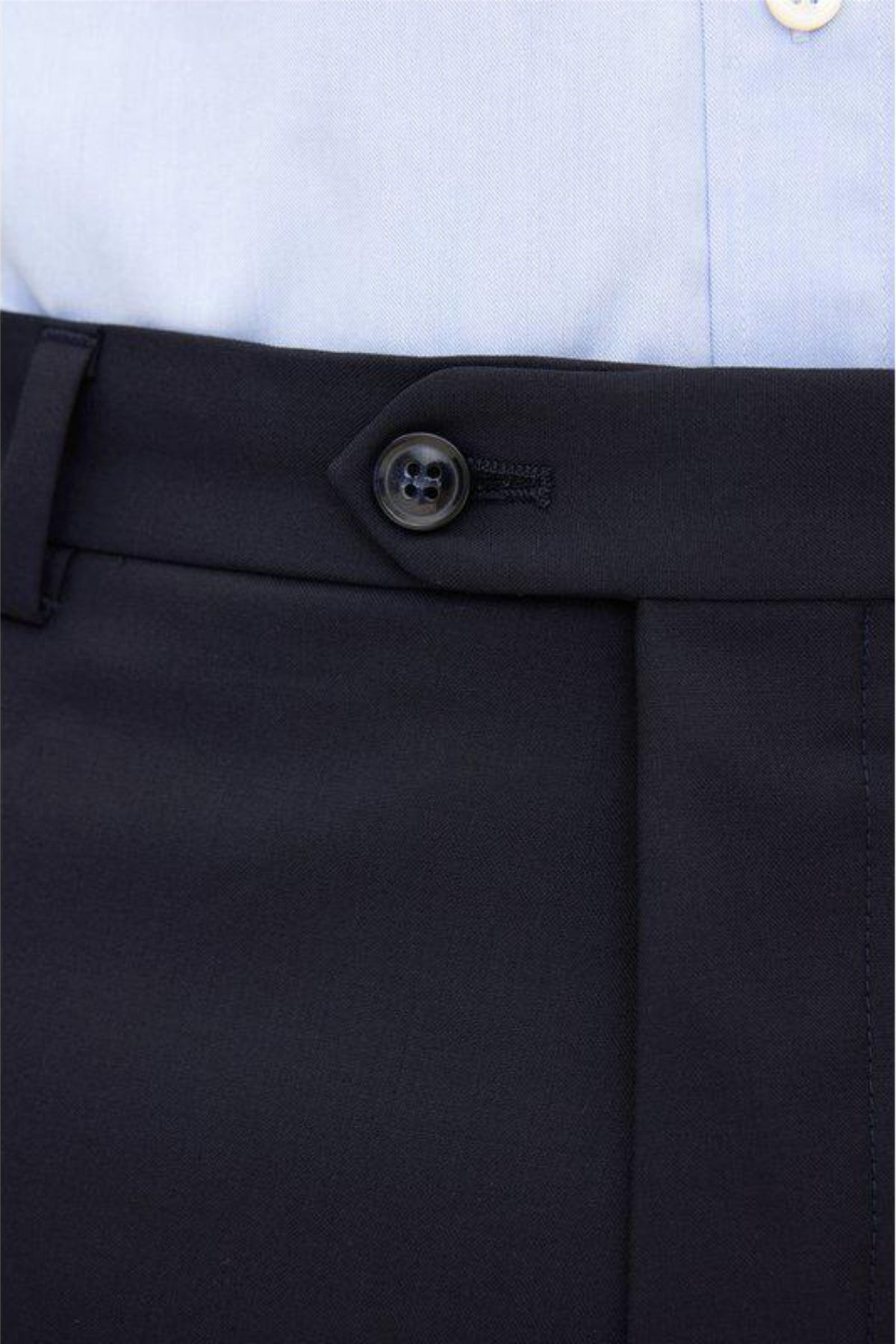 Dandy Regular Fit Wool Trousers Navy