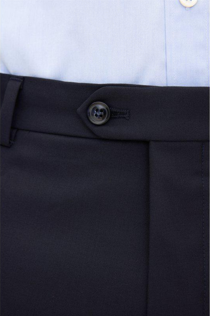 Dandy Regular Fit Wool Trousers Navy