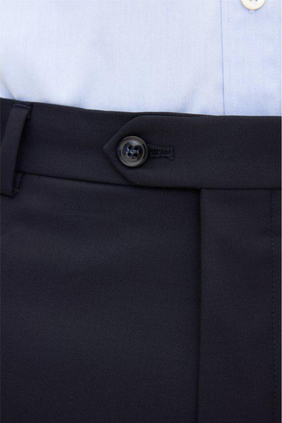 Dandy Regular Fit Wool Trousers Navy