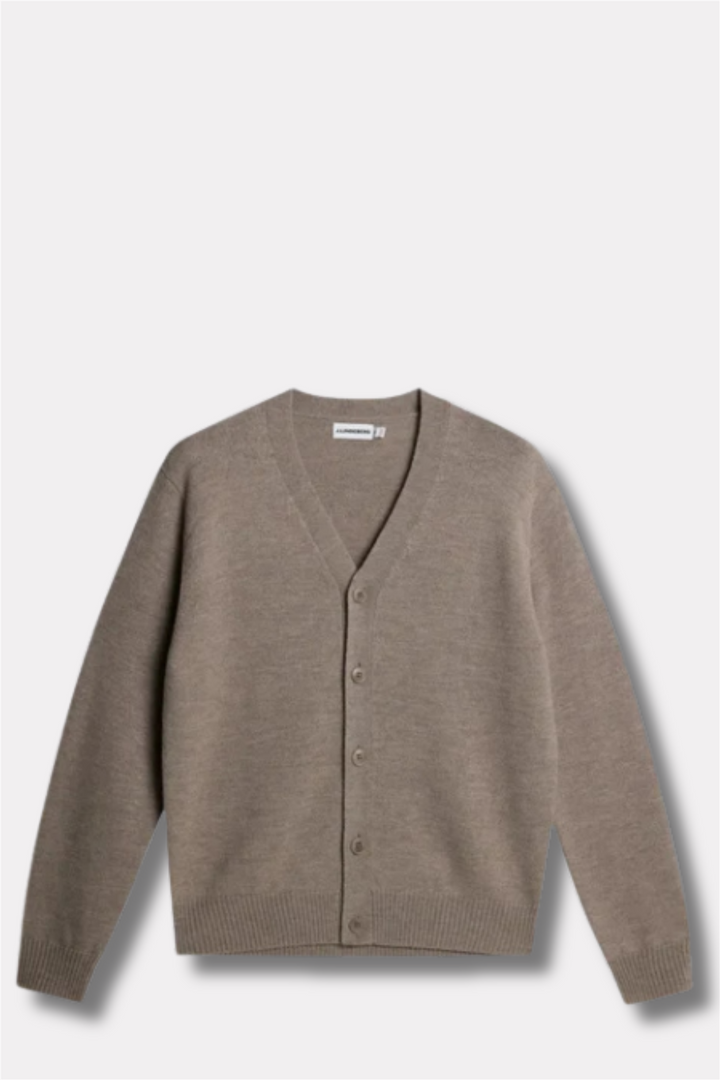 Deno Merino Cardigan Brindle Melange