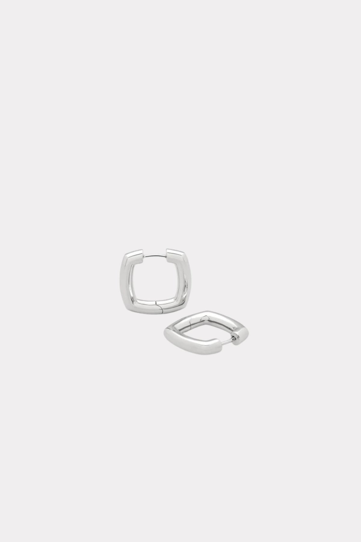 Women's Frame Hoops Medium- Silver