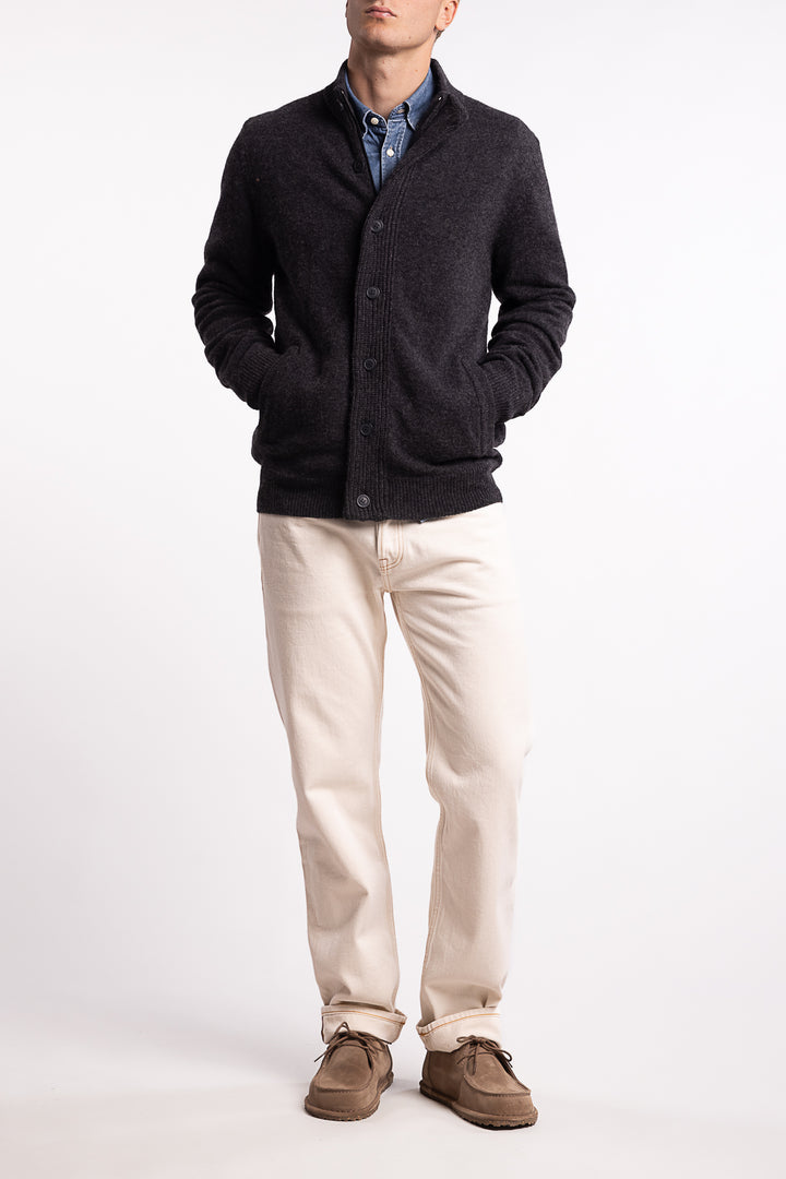 Essential Patch Zip Charcoal