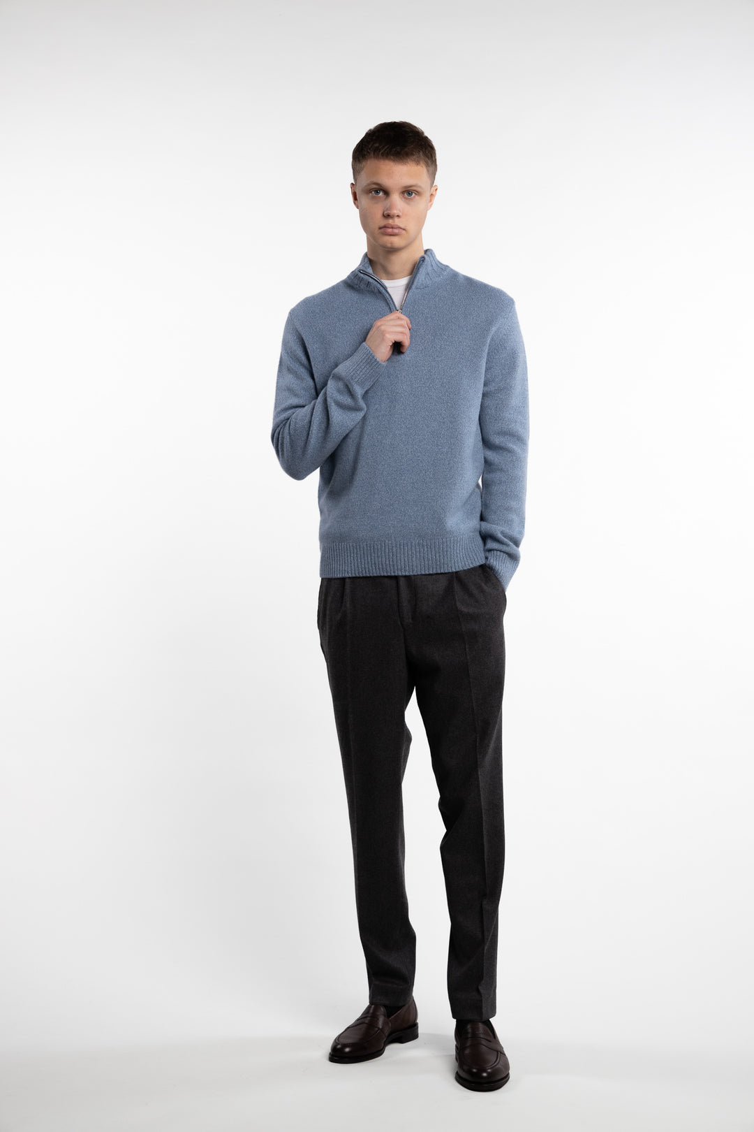 Paul Half-Zip Pond Blue