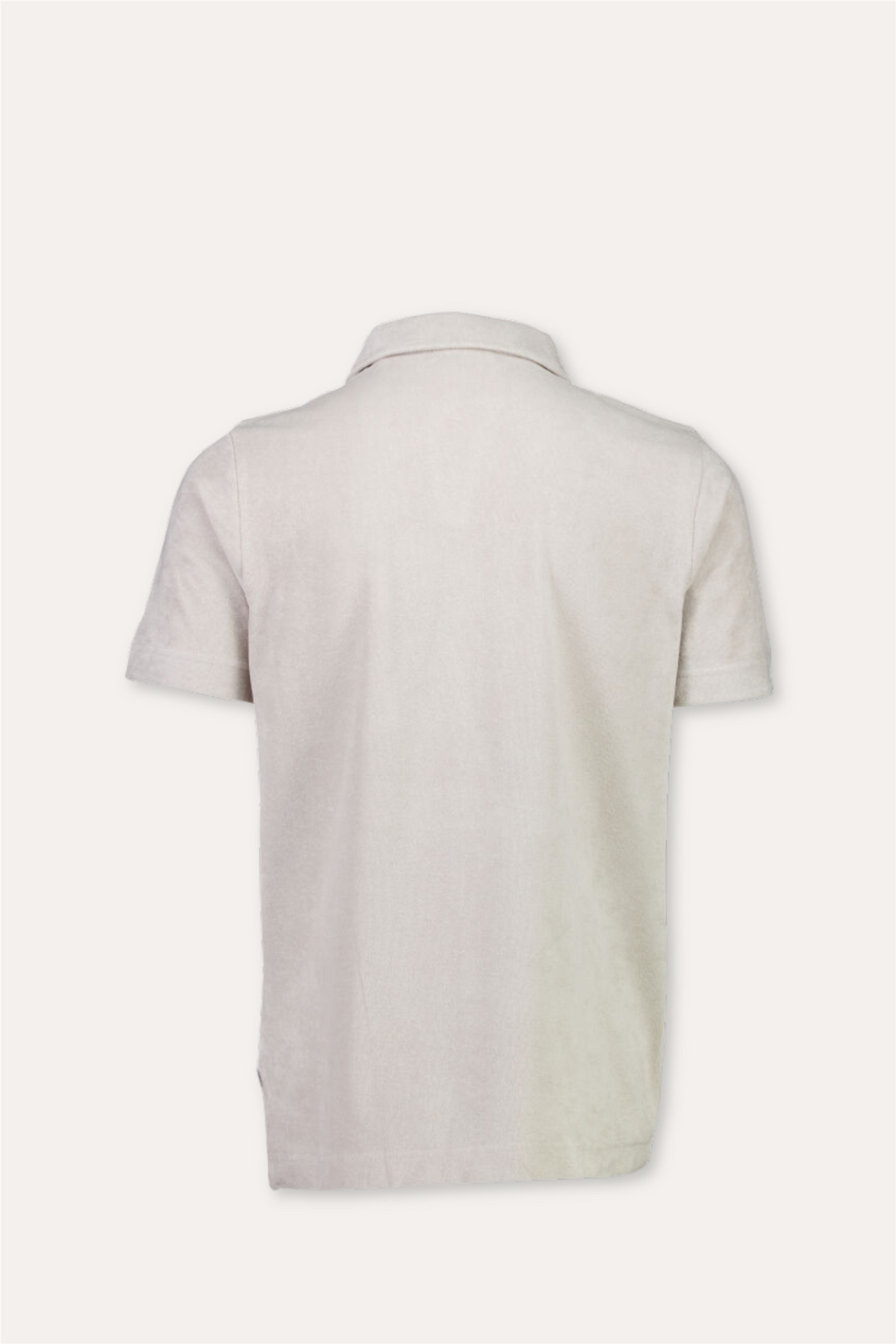 Towel V-Neck Polo S/S Fair Grey