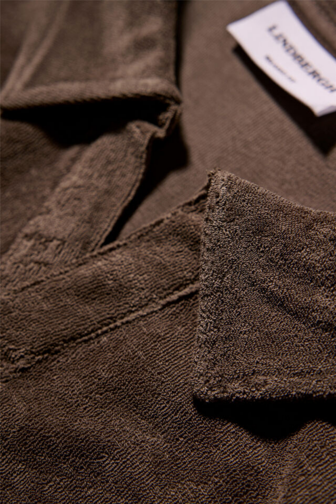 Towel V-Neck Polo S/S Dk Stone