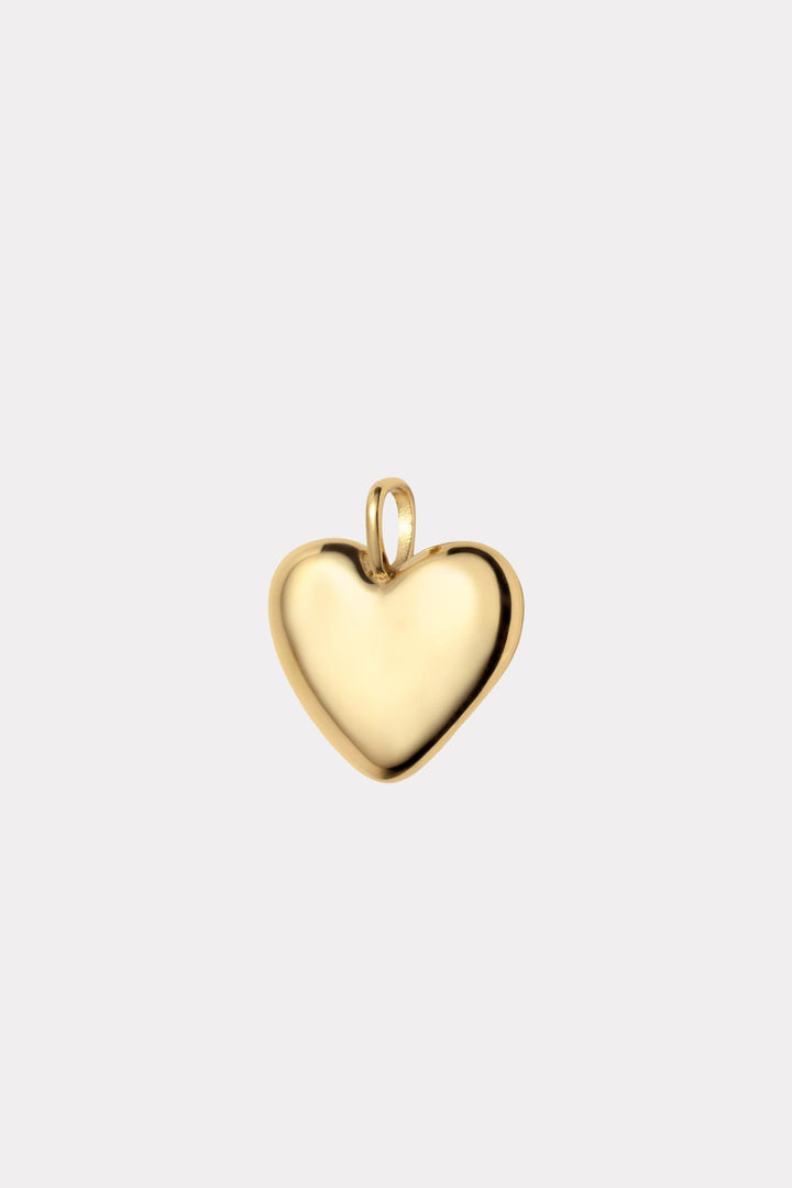 The Big Pebble Heart- Gold
