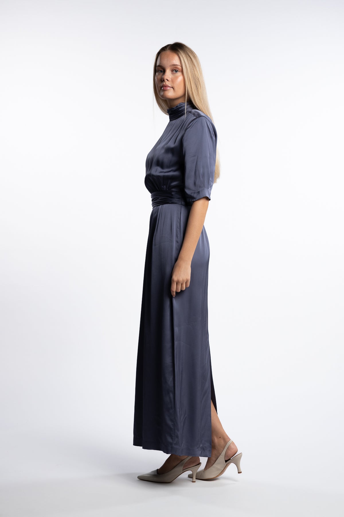 Beronia Dress- Mid Blue
