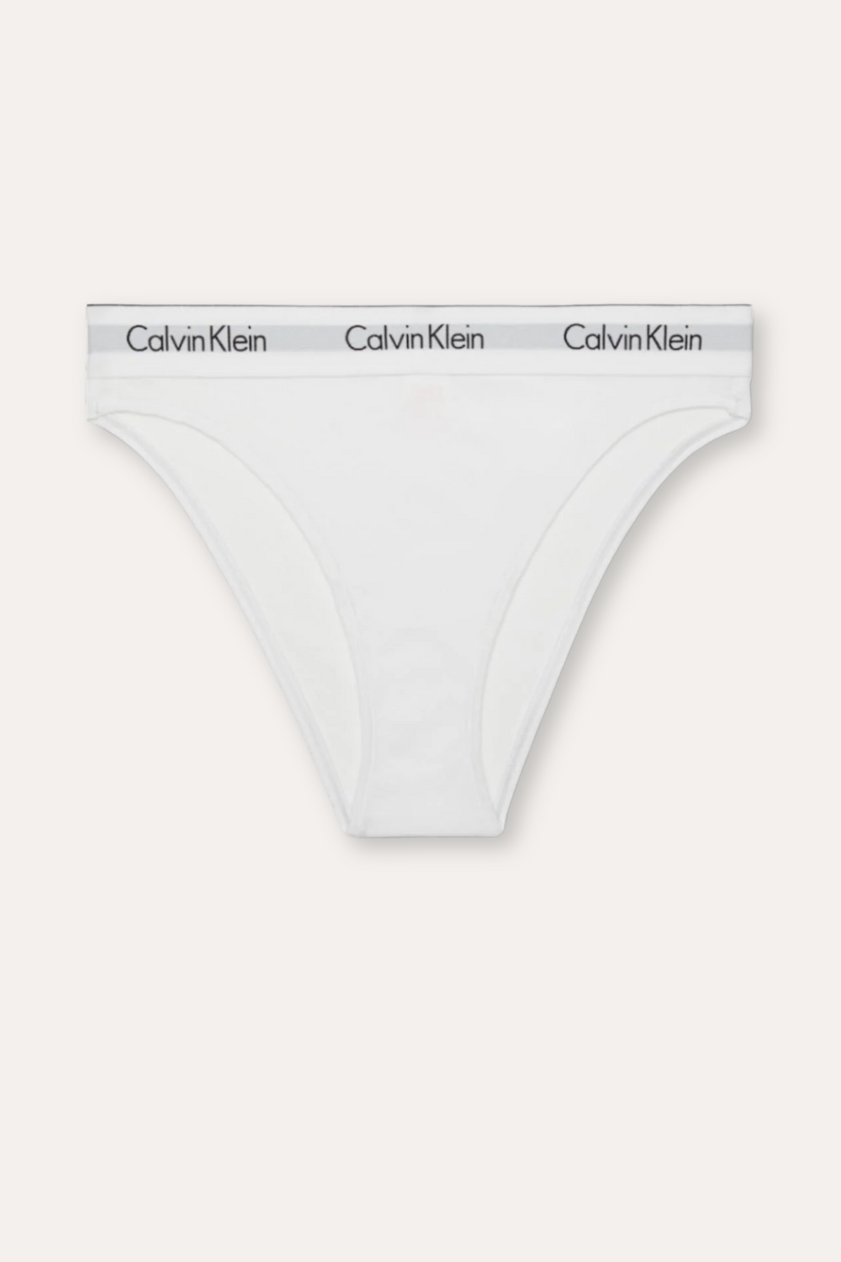 High Leg Tanga- White