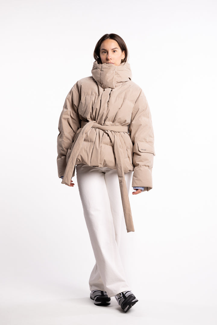 Steilia Brushed Down Jkt - Beige