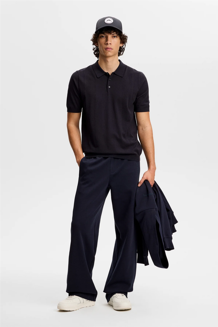 Reymond Seasonal Knit Polo Navy