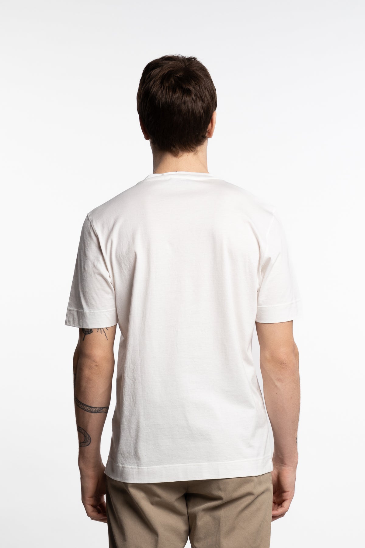 Filo Di Scozia Cotton T-Shirt Cream