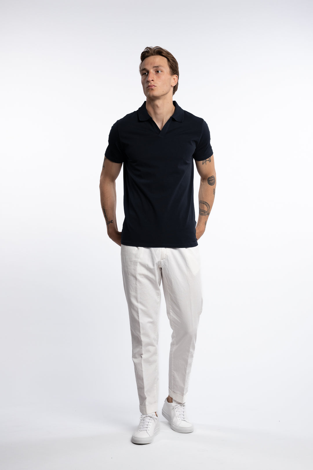 Stretch Polo Shirt Navy