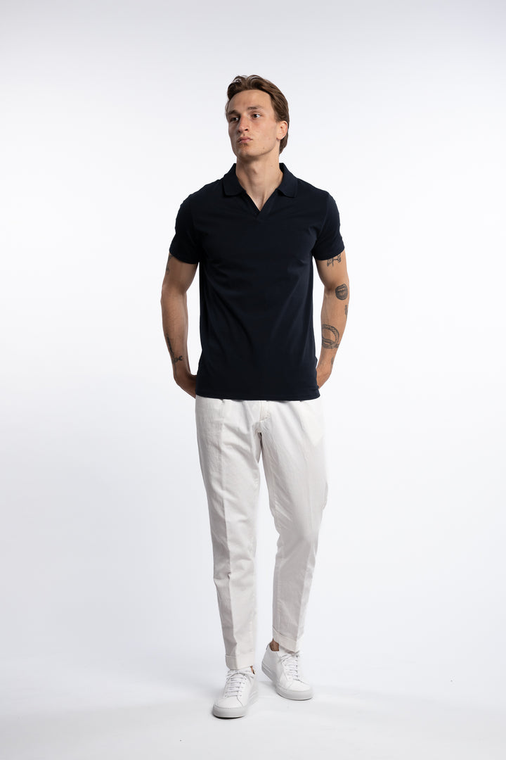 Stretch Polo Shirt Navy