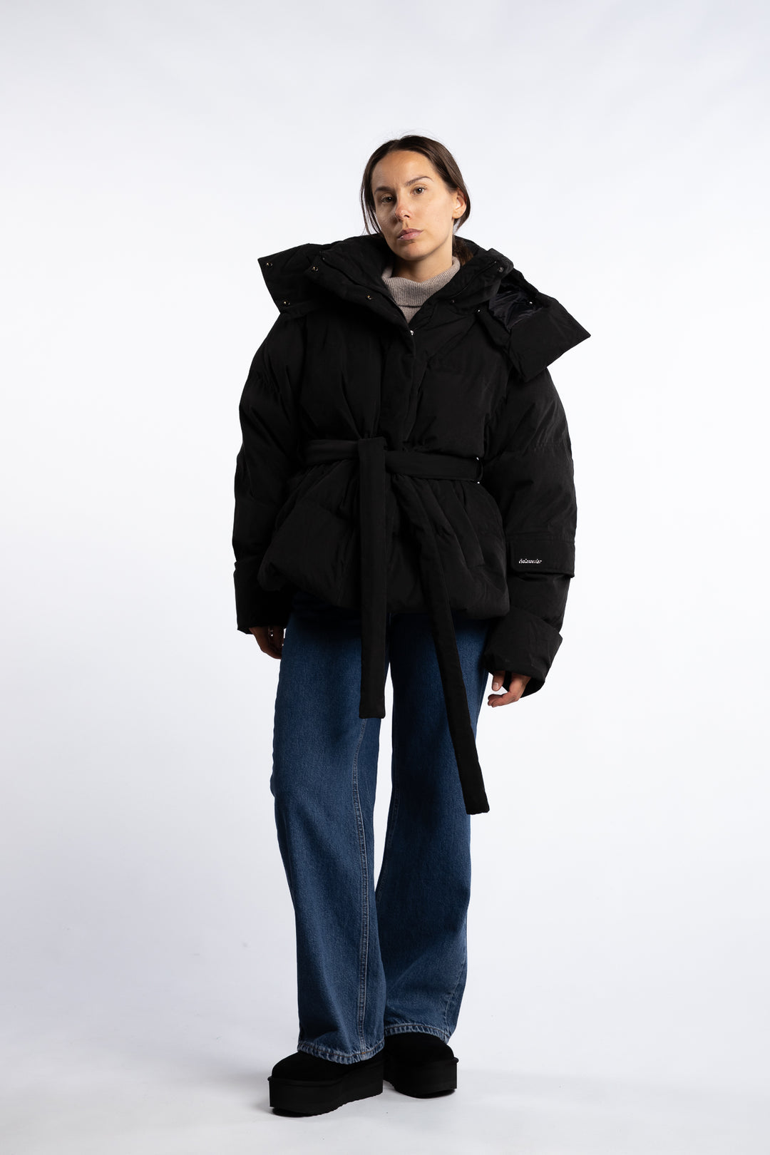 Steilia Brushed Down Jkt - Black