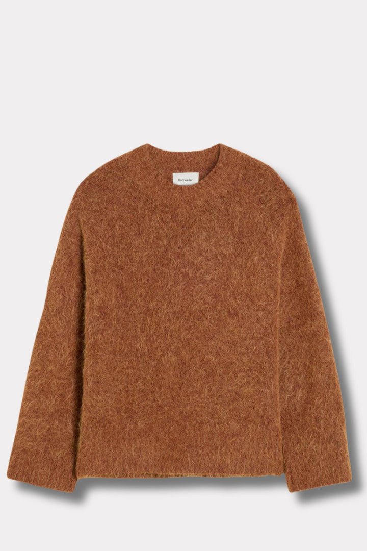 Fure Fluffy Sweater- Red Mix