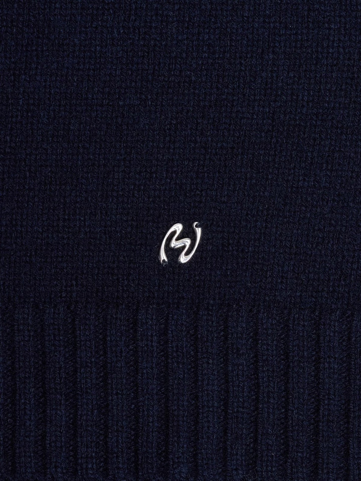 Wool Crewneck Sweater Navy