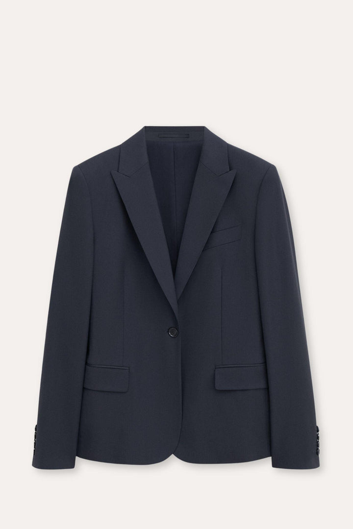 Sasha Cool Wool Blazer Dark Navy