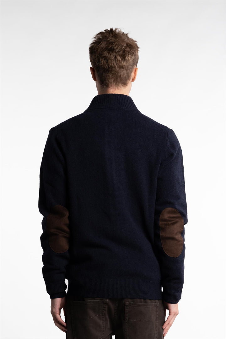 Essential Patch Zip Navy Blue