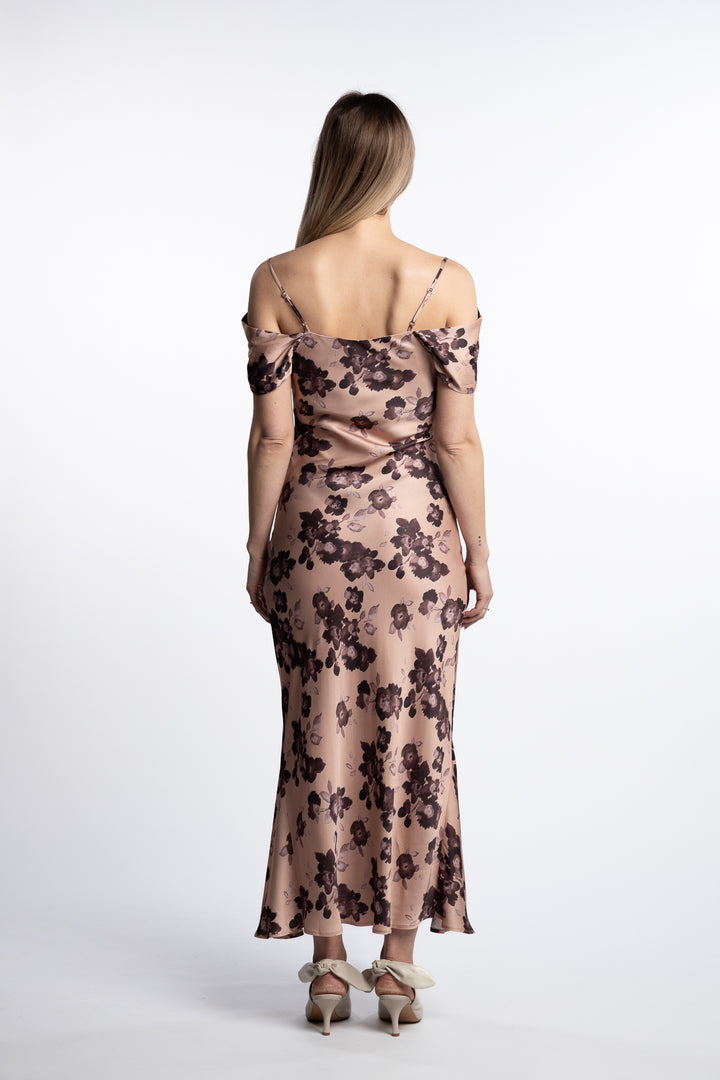 Lyra Dress- Terracotta Floral