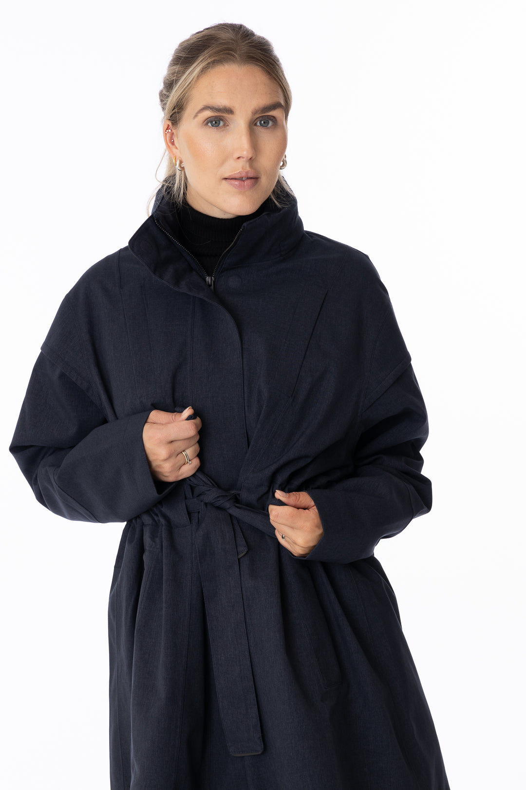 Monsun Coat- Dark Navy