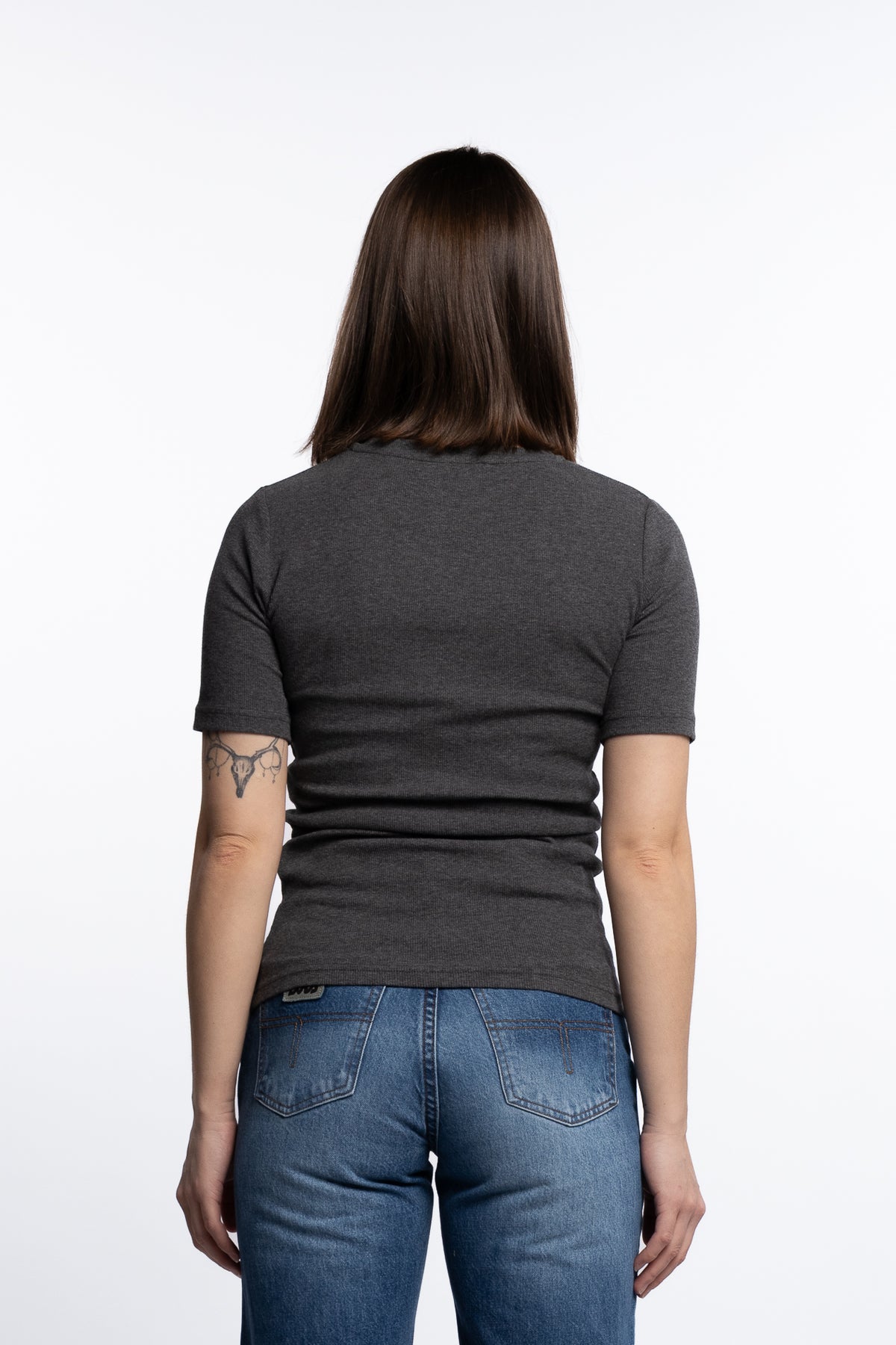 Saalexo T-Shirt 7542- Dark grey mel