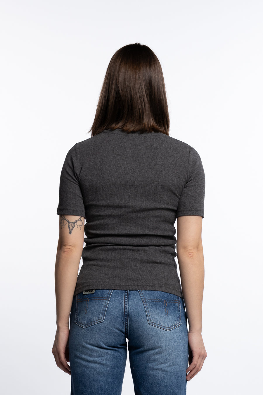 Saalexo T-Shirt 7542- Dark grey mel