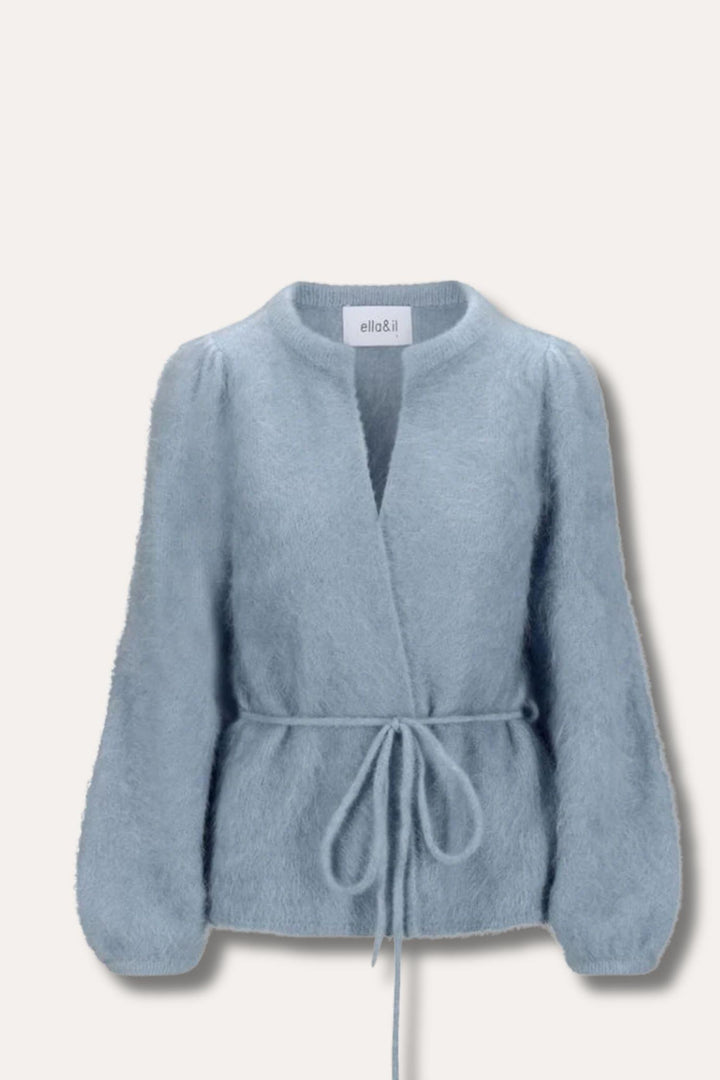 Fredrikke Chunky Cardigan- Denim Blue