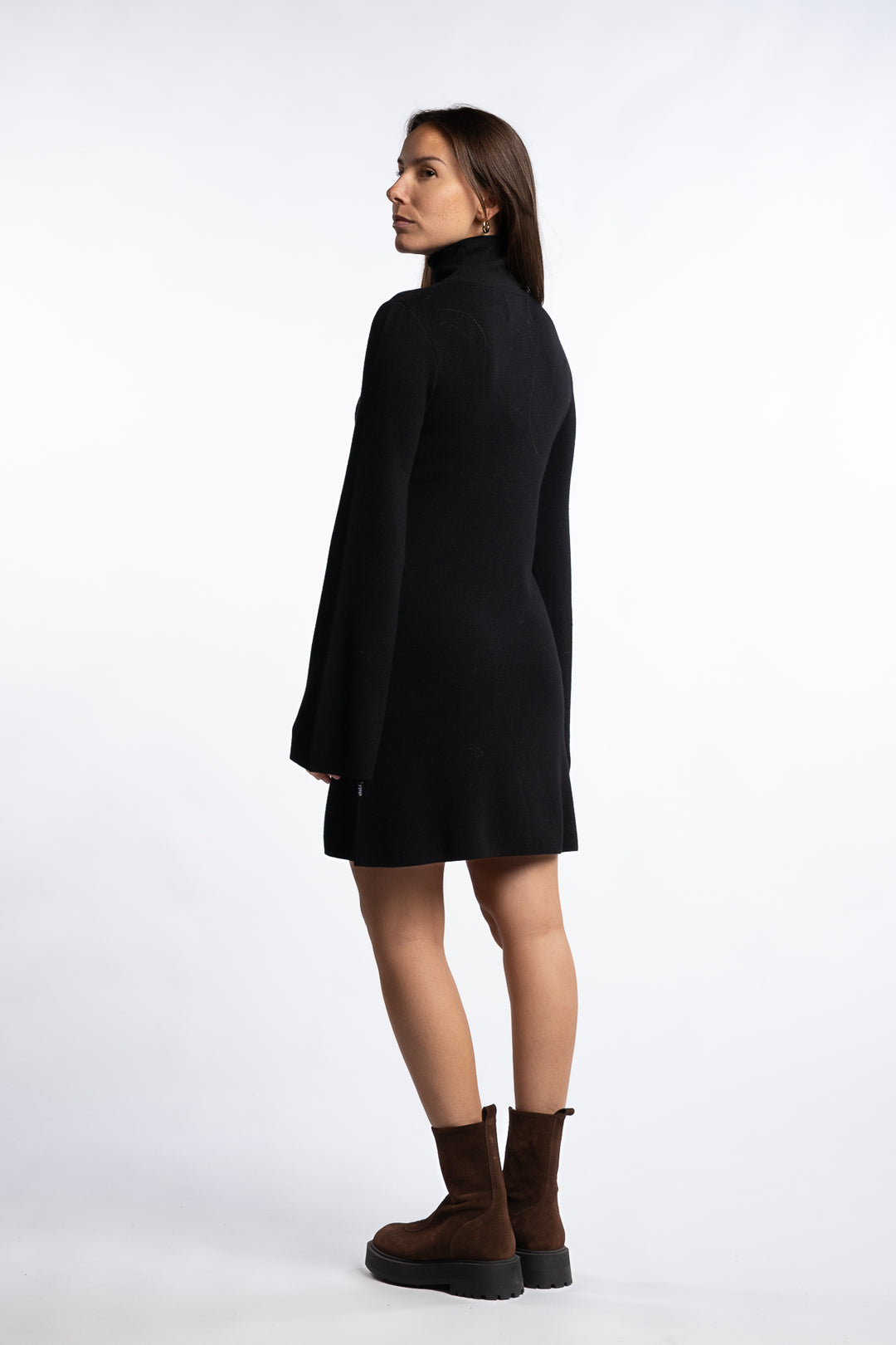 Melina Merino Dress- Black