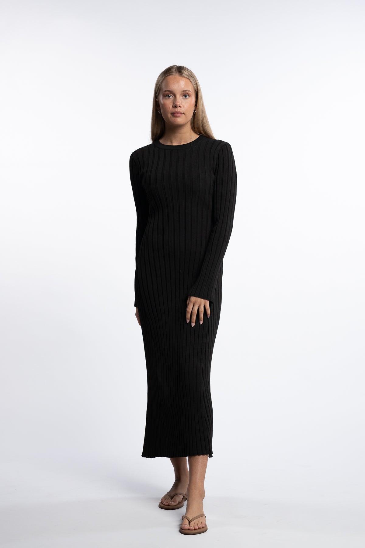 Zaneta Knit Dress- Black