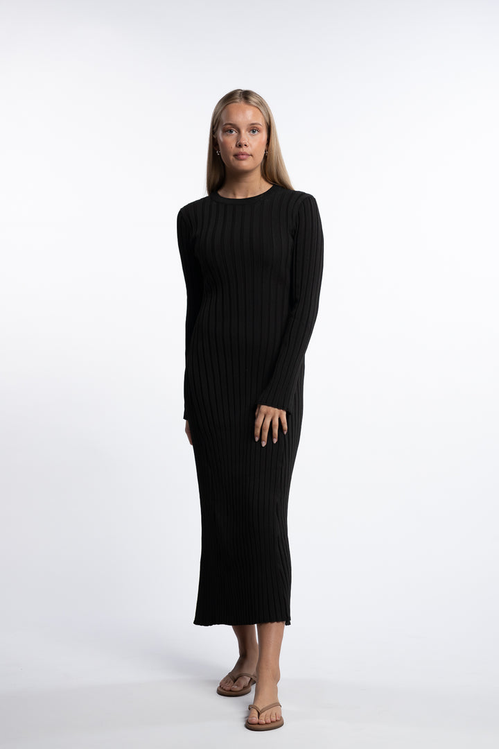 Zaneta Knit Dress- Black