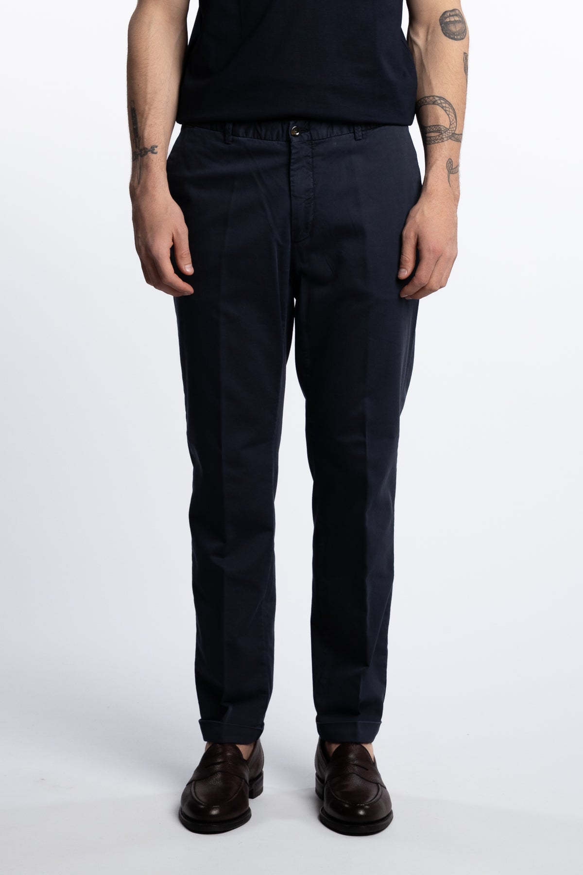 Cotton/Stretch Pant Marine