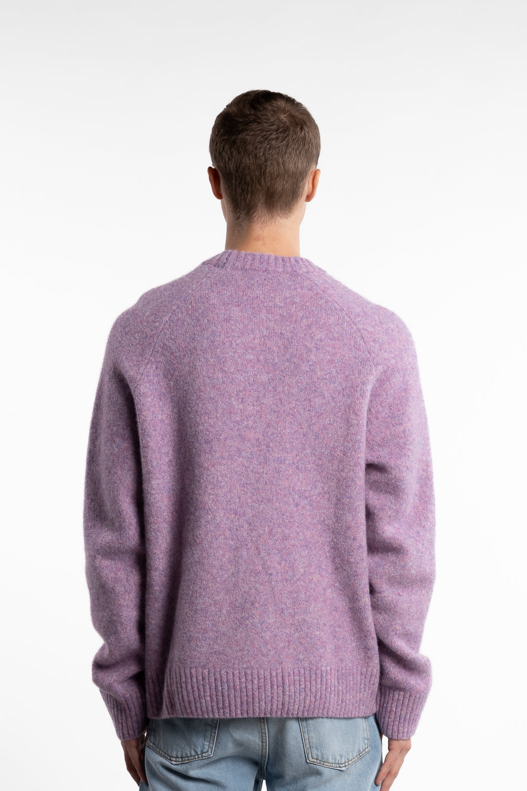 Gilbert Roundneck Knit Oyster Rose Melange